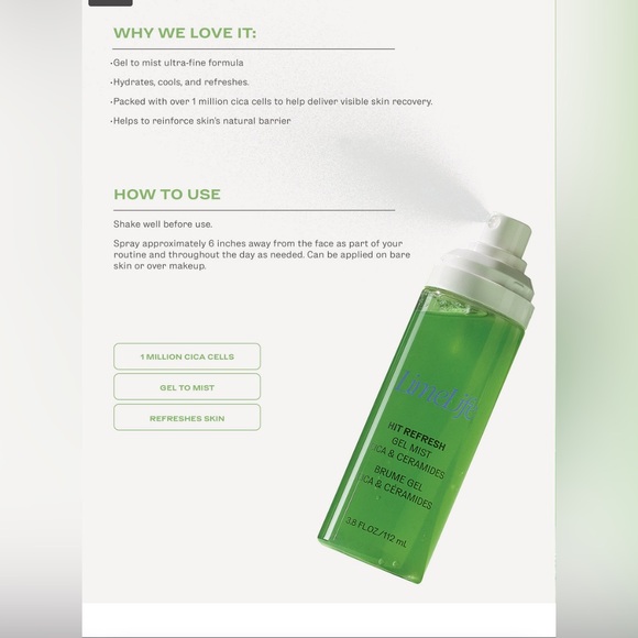 Hit Refresh Gel Mist - Green - Picture 2 of 14